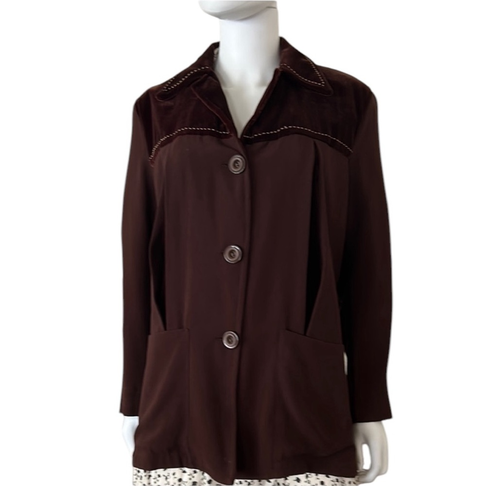 Vintage Zelda Jacket Sz S Brown 90s does 40s
Old Hollywood‎ Structured Shoulder